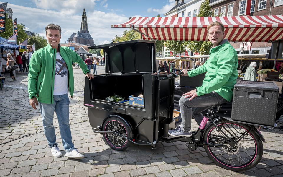 Bezorgbakkie bezorgt de marktboodschappen thuis met een DOCKR